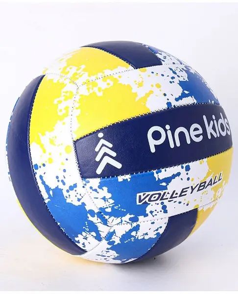 Pine Kids Premium Size 4 Volleyball - Blue Yellow