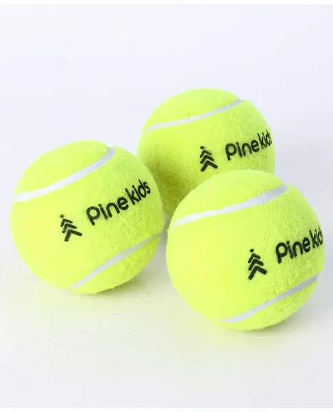 Pine Kids Premium Cricket Tennis Ball Pack of 3 - Green