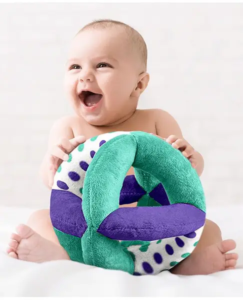 Intellibaby Plush Cage Ball Level 5 - Blue Purple
