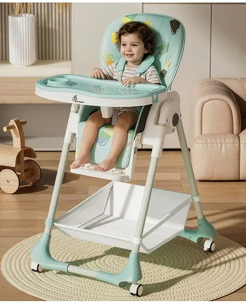 R for Rabbit Marshmallow High Chair for Baby  Multiple Recline Position High Chair with 7 Level Height Adjustment and 3-Recline Modes with adjustable Footrest  6 Months to 5 Years