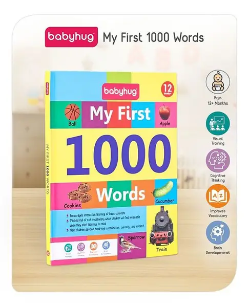 Babyhug My First 1000 Words - English
