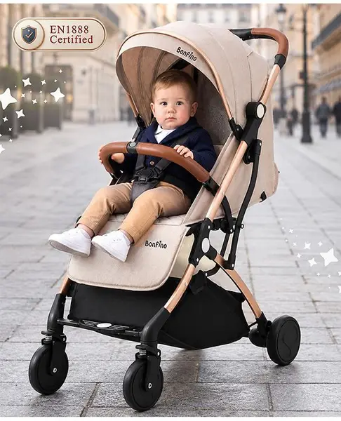 Bonfino Runway Cabin Lightweight Stroller - Beige