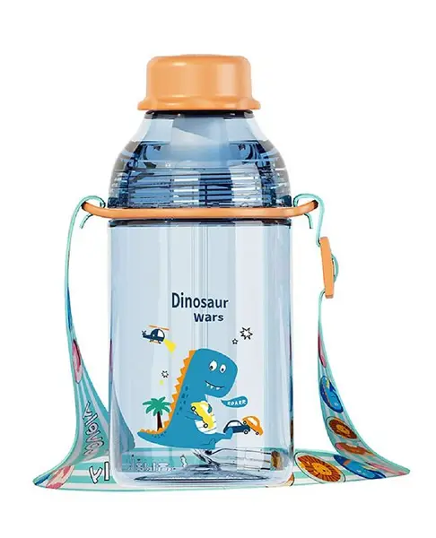 FunBlast Tritan BPA Free Dinosaur Print Water Bottle  - 400 ML