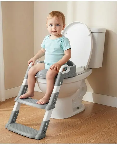 R For Rabbit Potty Seat with Built In Ladder - Grey