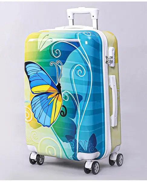 Pine Kids Trolley Luggage Bags Blue - 22 inch