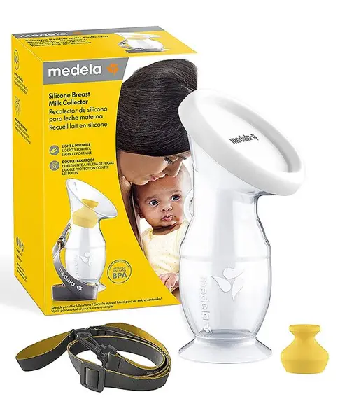 Medela Silicone Manual Breast Milk Collector Pump - White