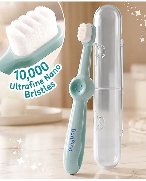 Bonfino Nano Bristles Toothbrush Free Size - Green