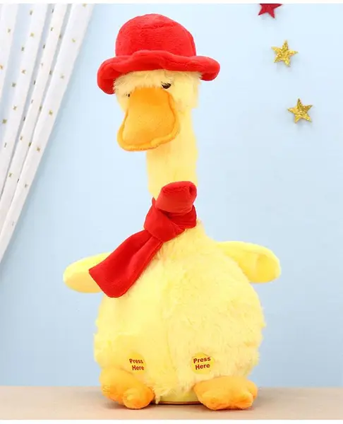 Aarohi Toys Musical Dancing Duck Yellow - Height 29 cm