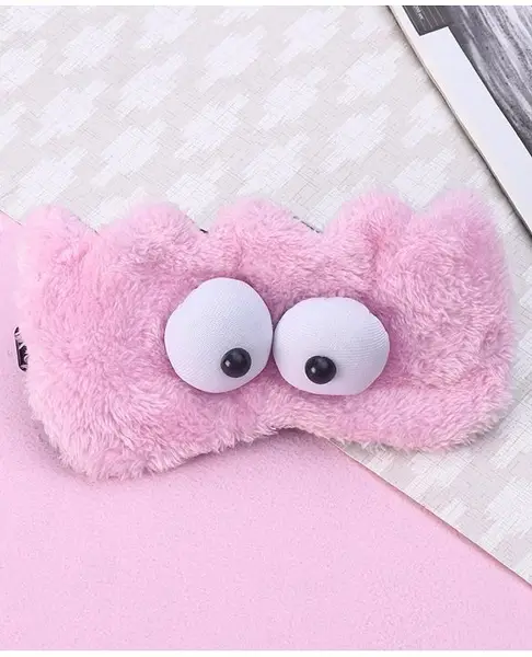 Kids Cartoon Designed Eye Mask  Pink