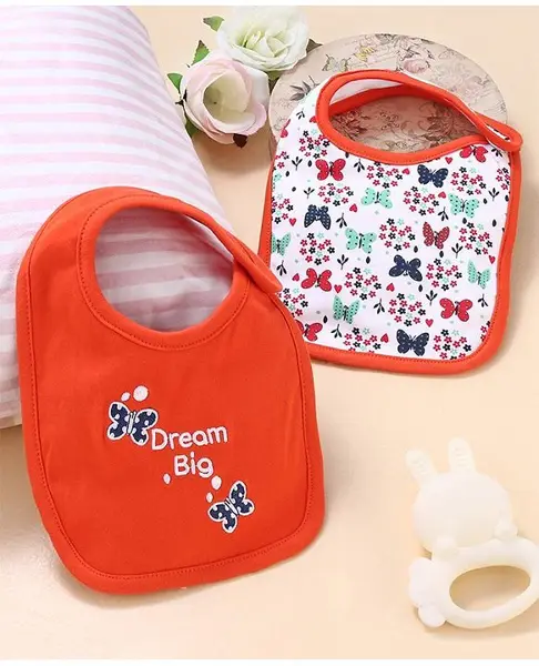 Babyhug Cotton Snap Buttons Closure  Car Print Pack of 2 - Red & White