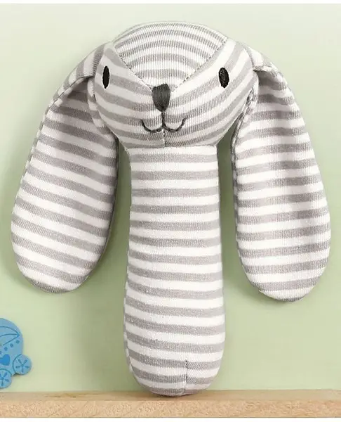 Bonfino Doggy Soft Rattle - Grey