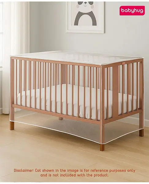 Babyhug Multipurpose Breathable Mosquito Net - White (Cot Not Included)