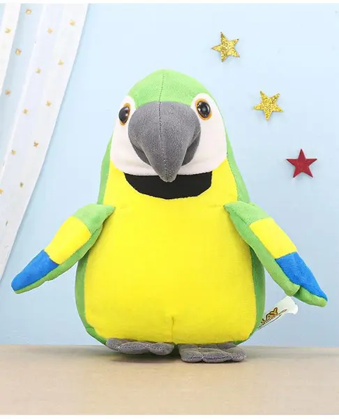 Playtoons Parrot Soft Toy Height 25 cm (Colour & Print May Vary)