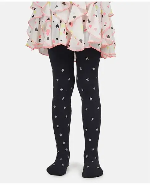 NEXT2SKIN Star Print Stockings - Black