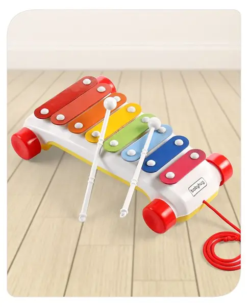 Babyhug Pull along Xylophone - Yellow