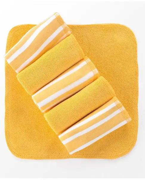 Babyhug Terry Knit Hand and Face Towels Pack of 6- Multicolour