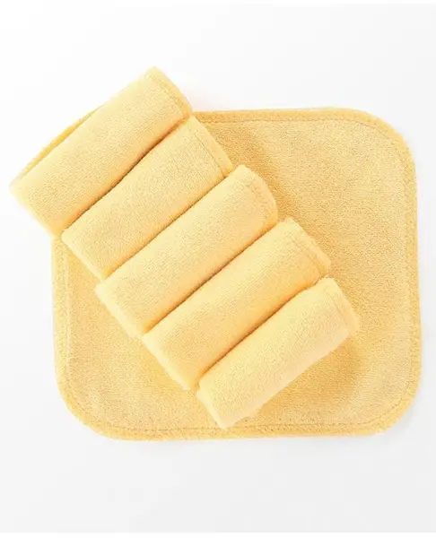 Babyhug Terry Knit Hand and Face Towels Pack of 6- Peach