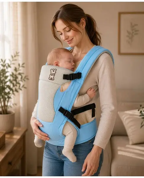 R for Rabbit New Cuddle Snuggle 3 Way Comfortable Baby Carrier - Blue & Grey