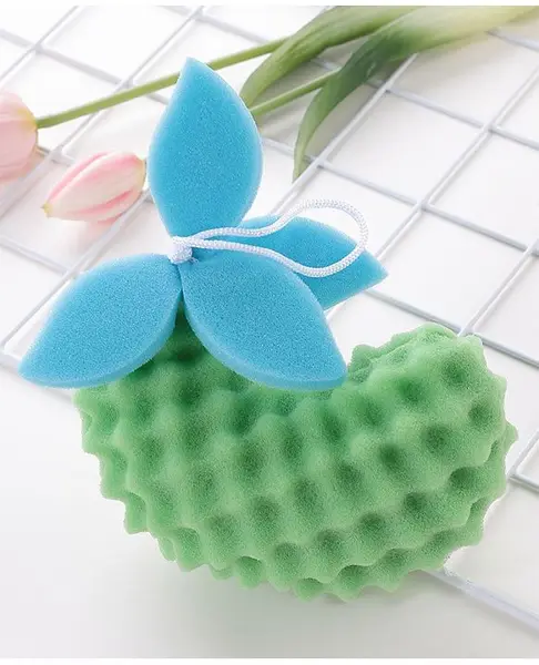 Fruit Shaped Bath Sponge- Green