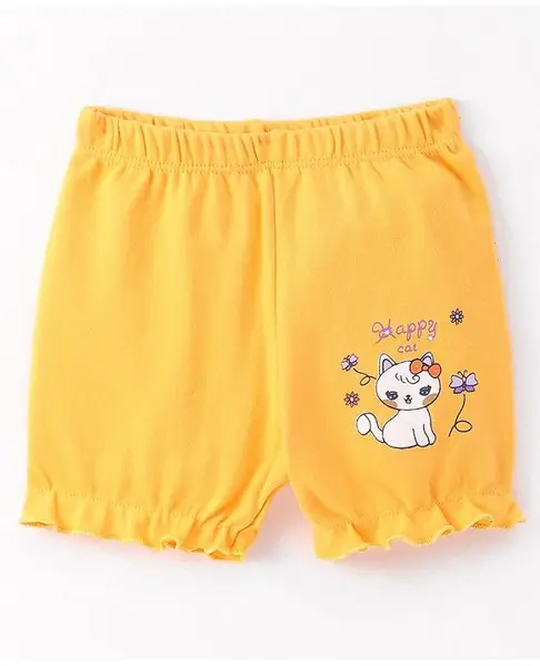 Tango Interlock Knit Bloomer Kitty Print - Gold