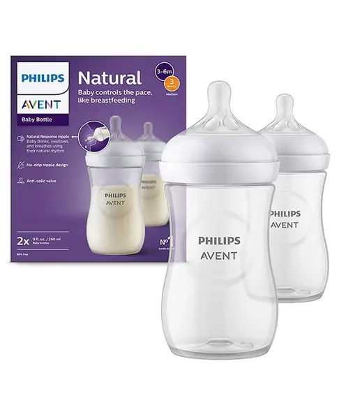 Avent Natural Response 260 ml Baby Feeding Bottle