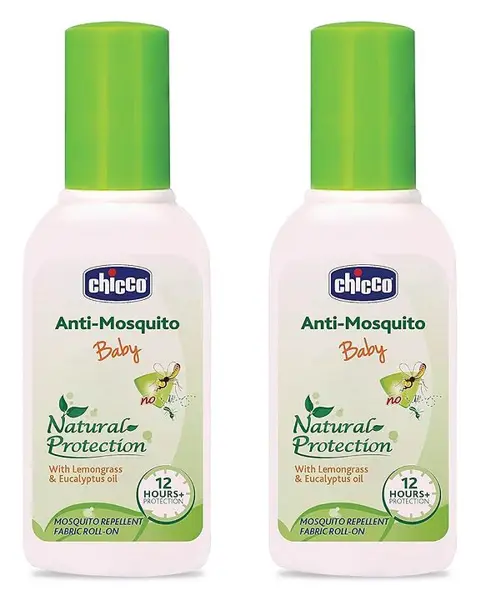 Chicco Anti-Mosquito Fabric Roll-On Pack of 2 - 8 ml Each