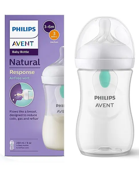Philips Avent Natural Baby Feeding Bottle with AirFree Vent