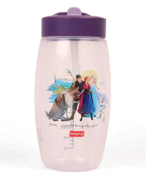 Babyhug Disney Spout Sipper with Frozen Print Purple - 420 ml