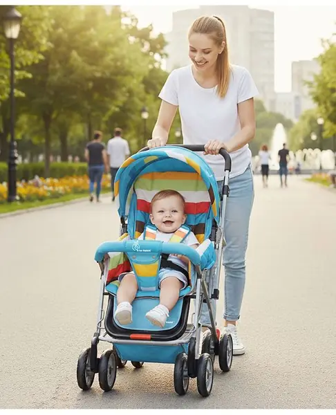 R for Rabbit Lollipop Lite Baby Stroller for 0 to 3 Years with 5 Point Safety Harness