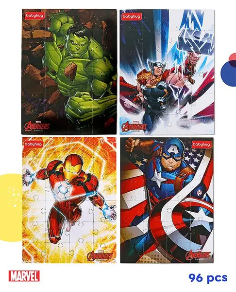 Babyhug Disney 96 pcs 4 in 1Avenger Jigsaw Puzzle