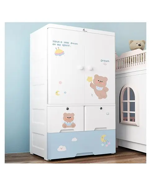 R for Rabbit Kiddo Korner Stellar Wardrobe for Kids Clothes Almirah Cupboard