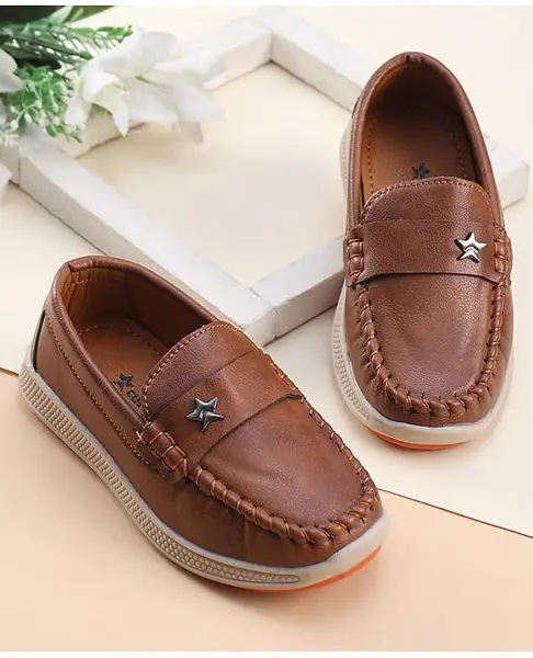 Cute Walk by Babyhug Slip On Loafers - Tan