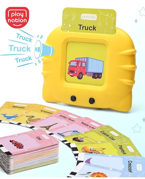 Play Nation Rechargeable Talking Flash Cards Learning and Educational Toys