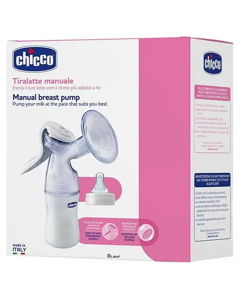 Chicco BPA Free Manual Breast Pump - White