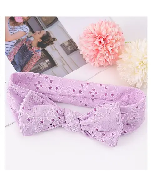 Babyhug Bow Applique Headband - Purple