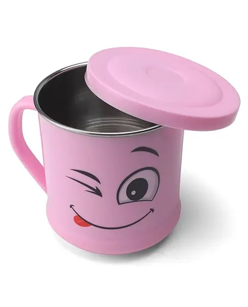 Happy Steel Cup with Lid - 450ml
