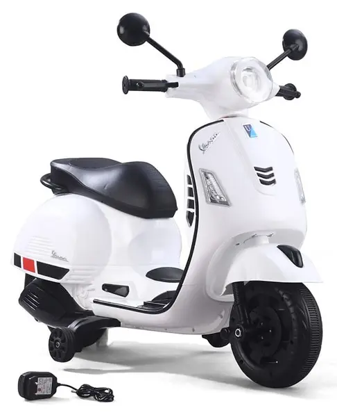 Battery Operated Ride On Scooter with Music & Light-White