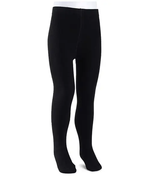 Cute Walk by Babyhug Knit Anti Bacterial Solid Footed Tights - Black