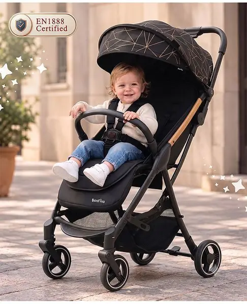 Bonfino MagicFold Lightweight Stroller - Black