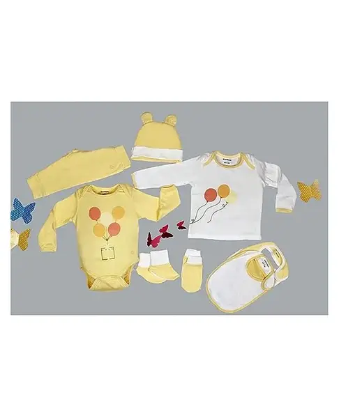 My Milestones Infant Essentials Gift Set FS Yellow - 8 Pieces