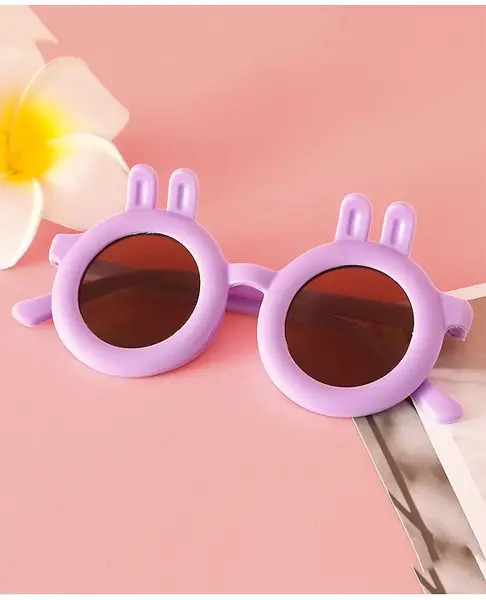Babyhug Sunglasses With Bunny Applique - Purple