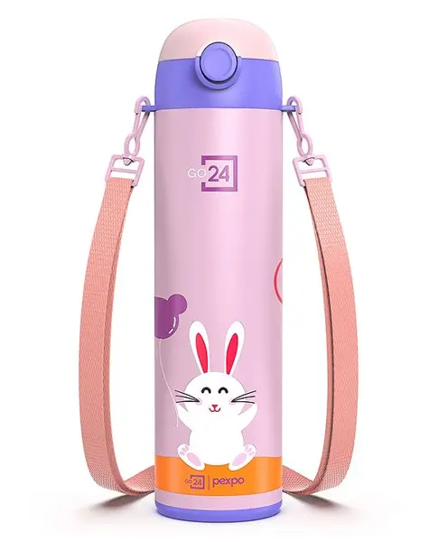 Pexpo Pixy Cute Design Hot & Cold Thermoflask  Rabbit Print