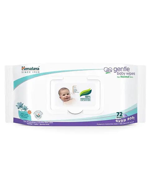 Himalaya Herbal Gentle Baby Wipes - 72 Pieces
