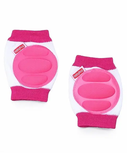 Babyhug Baby Knee Pad White Pink (Design May Vary)