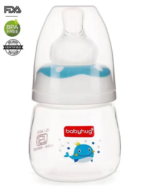 Babyhug Anti Colic Sterilizable Feeding Bottle Blue - 60 ml