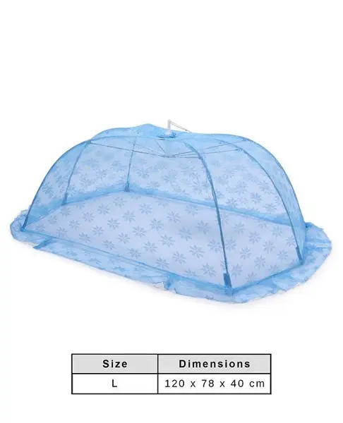 Babyhug Portable Baby Mosquito Net Large  - Blue