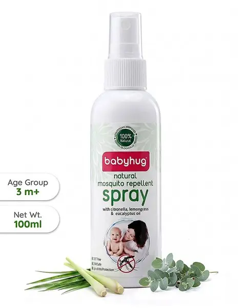 Babyhug 100% Natural Mosquito Repellent Spray - 100 ml