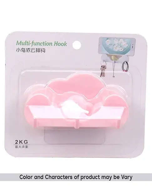 Multi- Functional Wall Hook - (Color & Character May Vary)