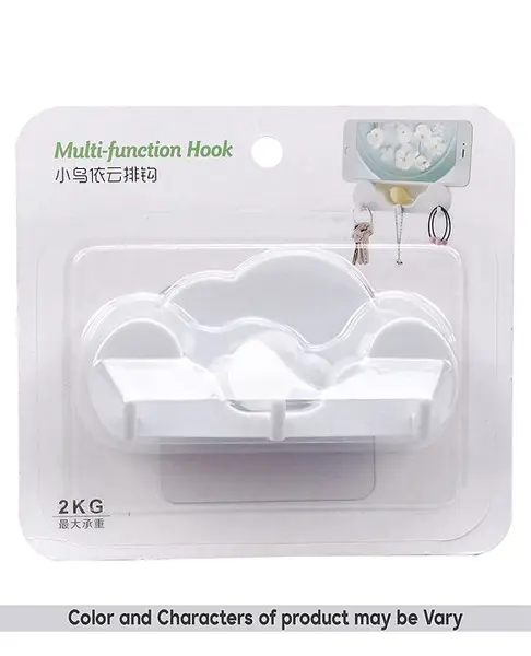 Multi- Functional Wall Hook (Color & Character May Vary)