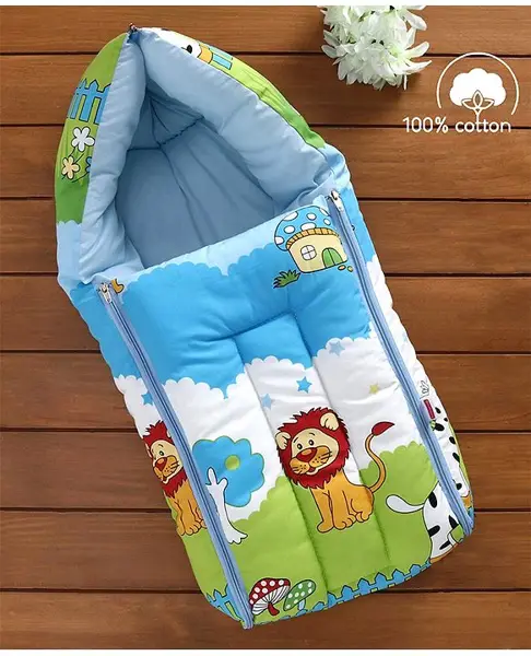 Babyhug Sleeping Bag Jungle Print - Blue